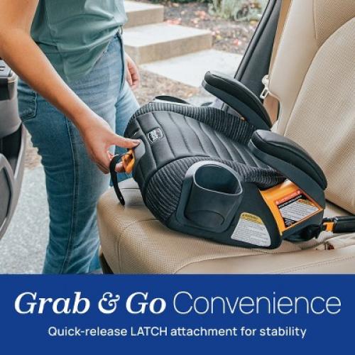 Chicco GoFit ClearTex Plus Backless Booster Car Seat - Obsidian