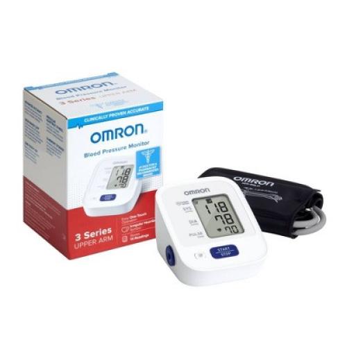 Omron 3 Series Upper Arm Blood Pressure Monitor with Cuff - Fits Standard and Large Arms