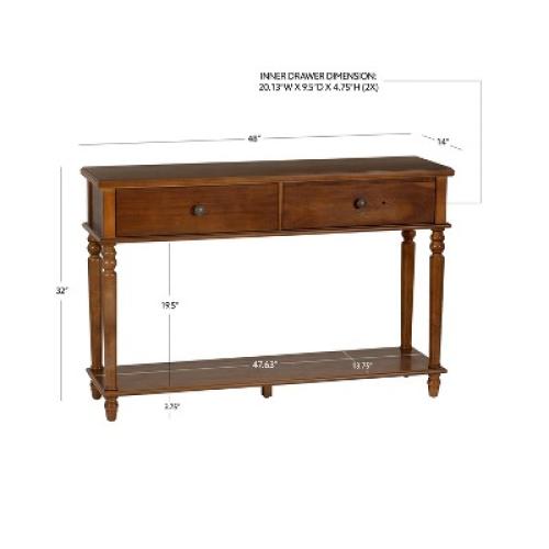 Powell Mcghie Console Table Hazelnut