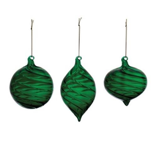 Melrose Swirl Glass Ornament (Set of 6)