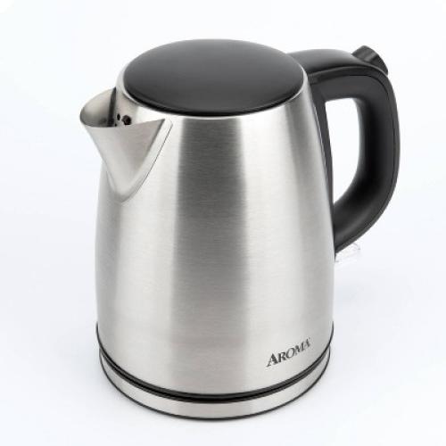 Aroma 1L Electric Water Kettle - Stainless Steel