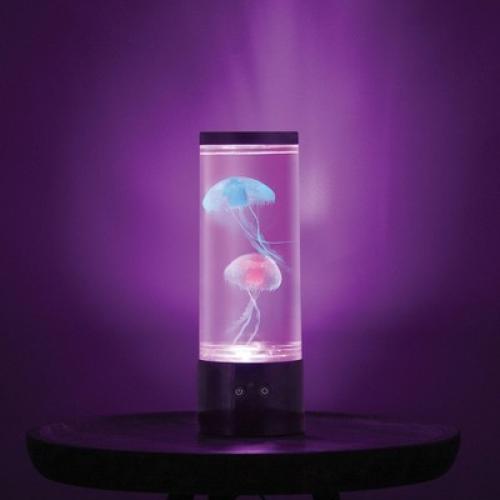 12 RGB Jellyfish Lamp with USB Black - West & Arrow: LED, Ocean Theme, No Assembly