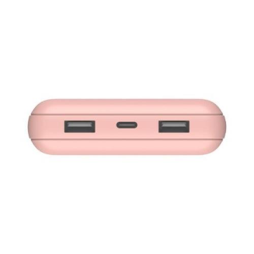 Belkin 20000mAh Power Bank 15W USB-C   2 12W USB-A - Rose Gold