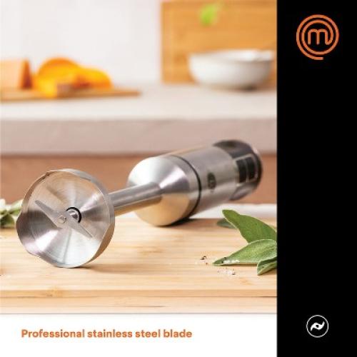 MasterChef® 400-Watt Stainless Steel Hand Blender in Black