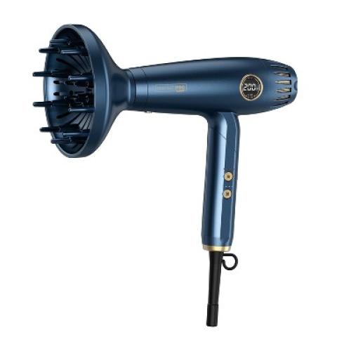 InfinitiPRO by Conair DigitilAIRE Folding Handle Hair Dryer - Blue - 1875 Watts