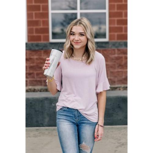 Simple Modern 24oz Classic Tumbler with Straw 2 Tone - Winter White: Insulated Stainless Steel Cup, Dishwasher-Safe