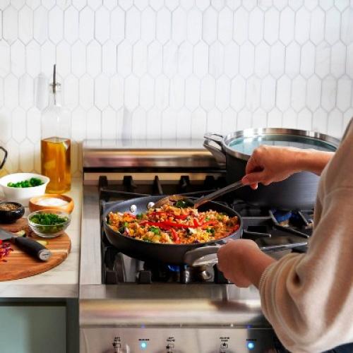 Calphalon Premier Nonstick with MineralShield 10pc Space-Saving Cookware Set