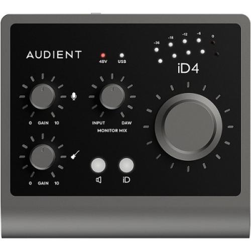 Black Audient iD4 MKII Desktop 2x2 USB Type-C Audio Interface