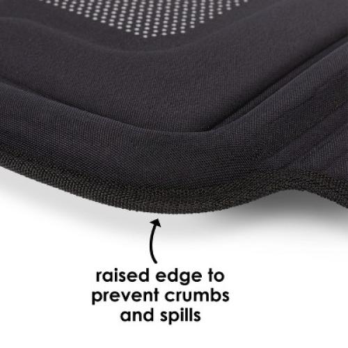 Diono Seat Guard Complete, Full Size Car Seat Protector, Raised Edges, Non Slip Backing, Black