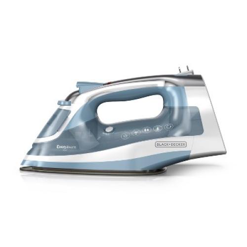 BLACK DECKER Steam Iron Retractable Cord Gray