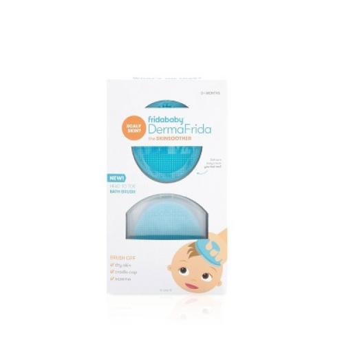 Frida Baby DermaFrida The SkinSoother Baby Bath Silicone Brush - 2pk