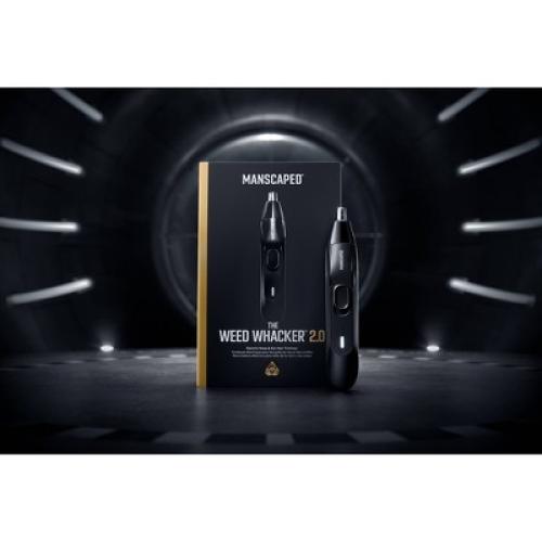 MANSCAPED The Weed Whacker 2.0 Ear & Nose Hair Trimmer, SkinSafe Electric Clippers, Rechargeable Battery Shaver