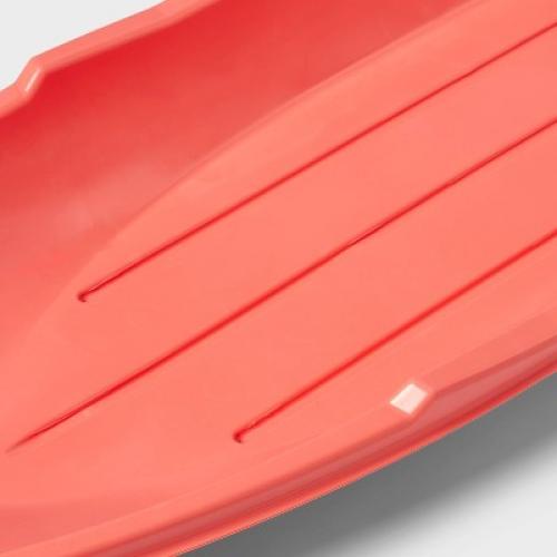 48 Plastic Sled with Rope Coral - Sun Squad™
