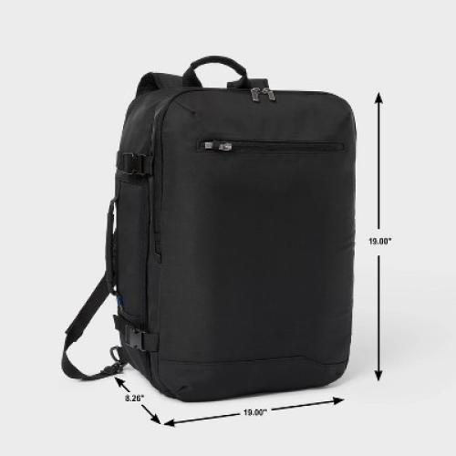 40L Travel Backpack With Expansion Black - Open Story™️ ‼️mild stains on the outside ‼️