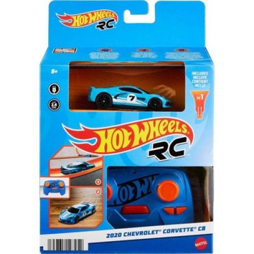 Color Blue Hot Wheels R/C  Corvette C10  Vehicle - 1:64 Scale