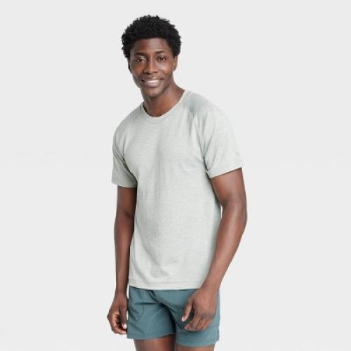 Men's Short Sleeve Seamless T-Shirt - All In Motion ? Gracious Green S