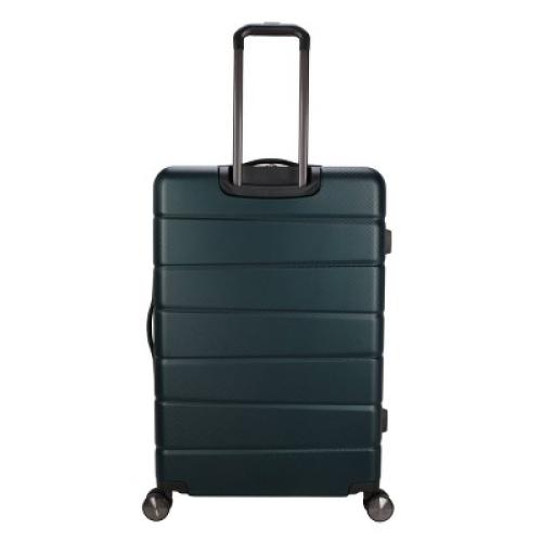 Skyline Hardside Large Checked Spinner Suitcase - Sea Moss: 8 Wheels, Telescoping Handle