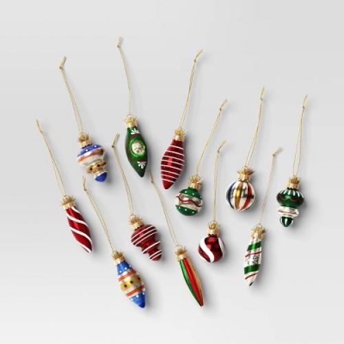 Christmas Set Of 12 Mini Ornaments Tree Ornaments  - Threshold™ Dress For Girl (SET OF 2)
