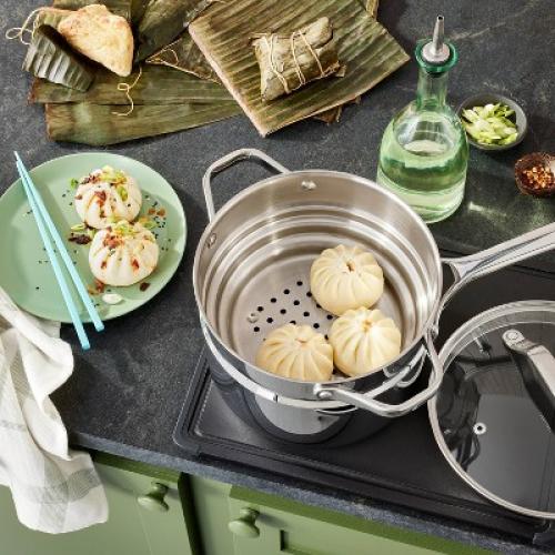 3qt Stainless Steel Sauce Pan with Lid Silver - Figmint™ Missing Lid
