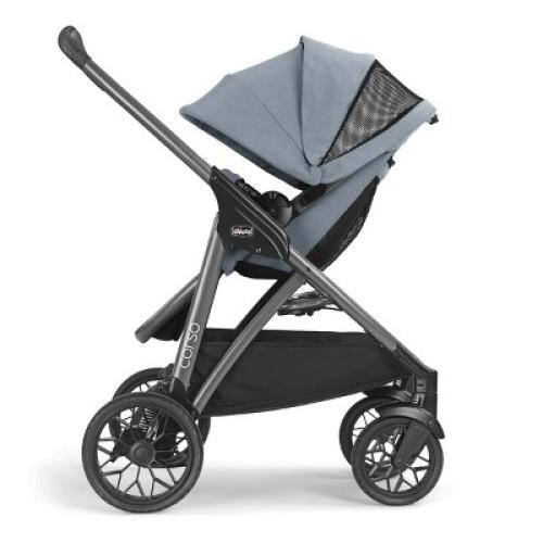 Chicco Corso Modular Quick Fold Stroller - Staccato ( Item is brand new- Box is seal but little damaged - see the pictures)