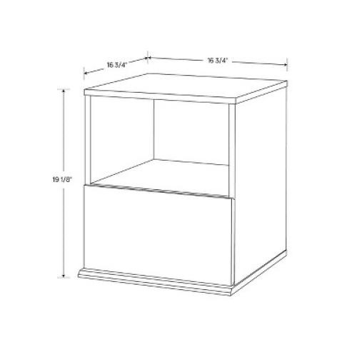 1 Drawer Modular Nightstand White - Room Essentials™