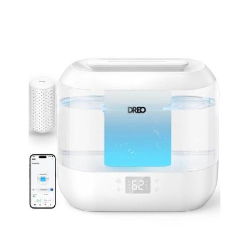 Dreo 1gal Cool Mist Smart Ultrasonic Humidifier for Room, Essential Oil Diffuser & Nightlight, Touch Control: ETL Listed, 32hr Run Time