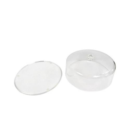 12 Plastic Cake Tray with Lid - Room Essentials™: BPA-Free Round Dessert & Bakery Tray, Dishwasher-Safe, Clear