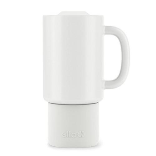 Ello Commute 18oz Ceramic Travel Mug White