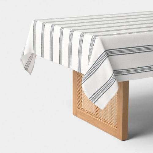 120x60 Tablecloth Navy Striped - Threshold™