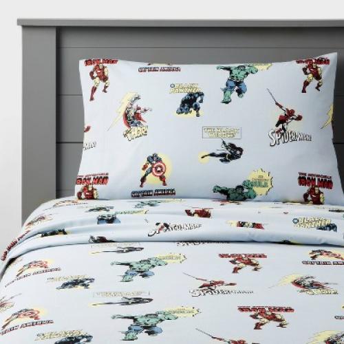 Full Marvel Characters Kids' Sheet Set - The Marvel Collection by Pillowfort ?