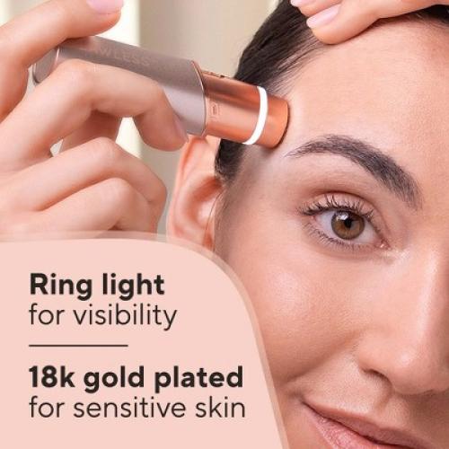 Finishing Touch Flawless Facial Hair Remover Electric Razor for Women - Coral