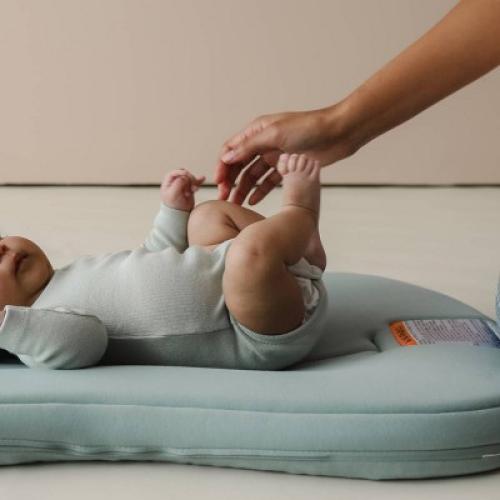 Snuggle Me Organic Curve Infant Lounger - Slate