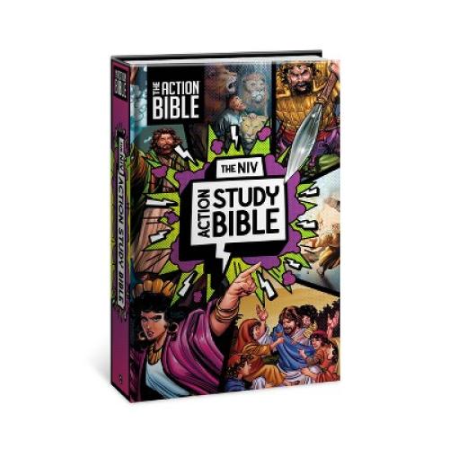 The NIV Action Study Bible, Hardcover, Full Color - (Action Bible) by  David C Cook