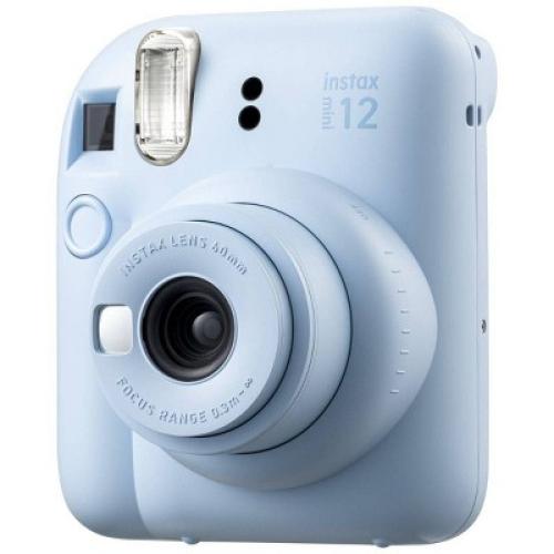 Fujifilm Instax Mini 12 Camera - Blue with purple carrying bag