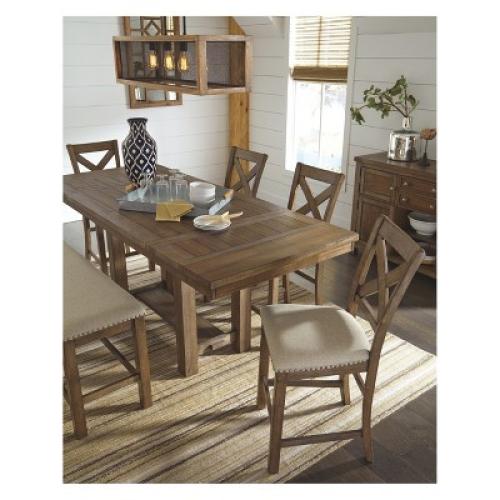 Moriville Upholstered Counter Height Barstool Beige - Signature Design by Ashley