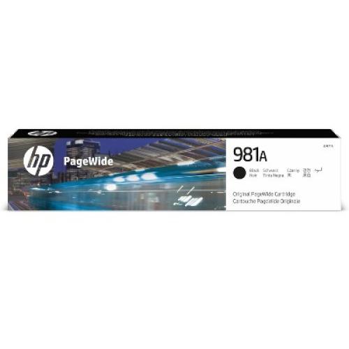 HP Inc. 981A Black Original PageWide Cartridge, ~6,000 pages, J3M71A