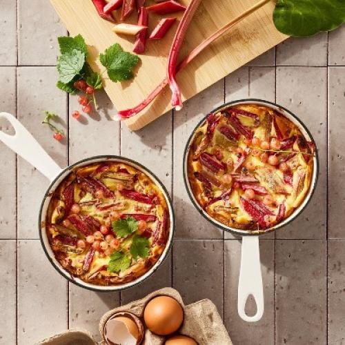 6 Enameled Cast Iron Skillet Cream - Figmint™: Even-Heating, Oven-Safe, Hand Wash, Induction Compatible