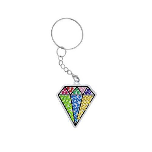 Dan&Darci Gem Art Gift for Kids - Diamond Painting Kit with 5 Suncatchers, 5 Keychains, 3000  Gems, and Stylus - Ages 6 , Craft Kit for Kids