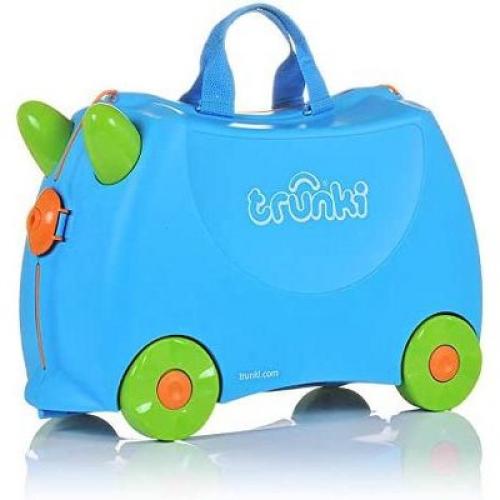 Trunki Kids Ride-On Suitcase & Toddler Carry-On Airplane Luggage: Terrance Blue