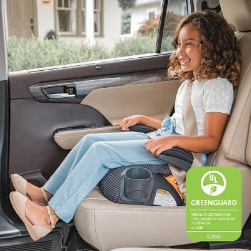 Chicco GoFit ClearTex Plus Backless Booster Car Seat - Obsidian
