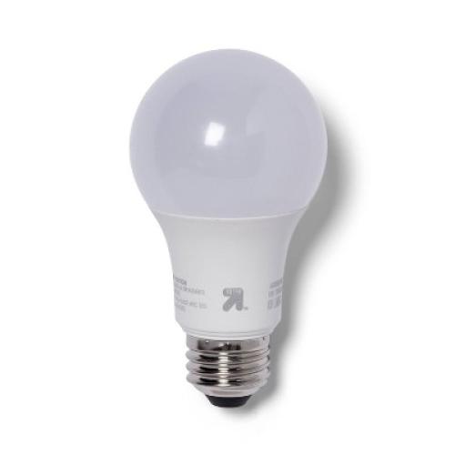 LED 60W 3pk Light Bulbs Soft White - up&up : 800 Lumens, Enclosed Fixture Suitable, 10-Year Life, E26 Base