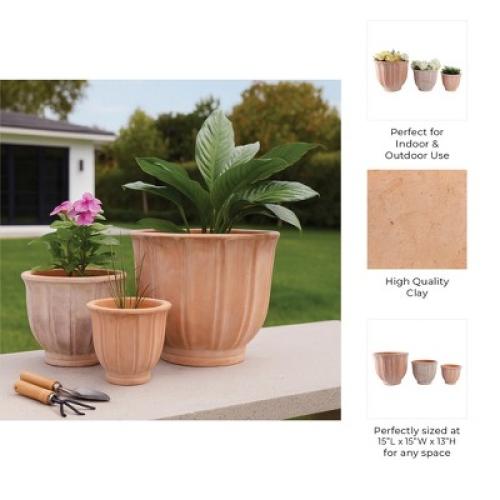 INCOMPLETE SET One Piece (Small) Ceramic Planter 8 in