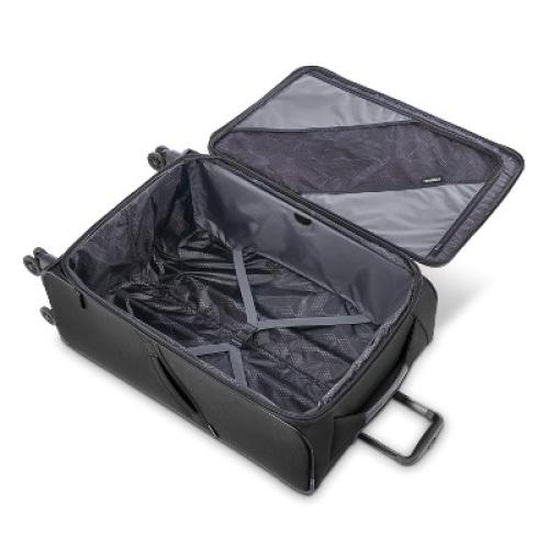 American Tourister Phenom Softside  Checked Spinner Suitcase - Black