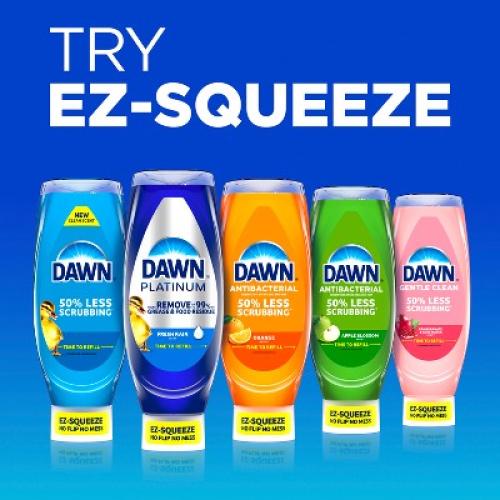 2 Pack Dawn Platinum Ez Squeeze Dishwashing Liquid - Wild Jasmine - 24.3 fl oz