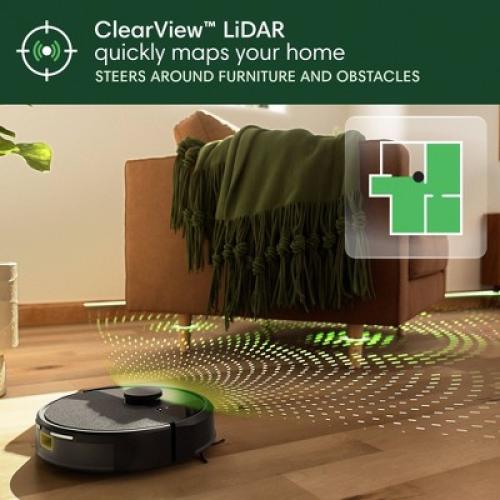 iRobot Roomba 105 Vacuum - Easy-to-Use, Intense Power-Lifting Suction, LiDAR Navigation, Multi-Surface Cleaning, Cleans in Neat Rows, Self-Charging