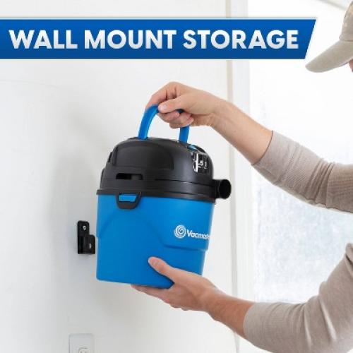 Vacmaster 1.5gal Wet/Dry Vac with Bonus Car Nozzle: Portable Electric Shop Vacuum, Multi-Surface, 600W, Corded
