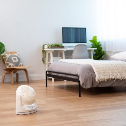 IRIS WOOZOO Oscillating Air Circulator Fan, White