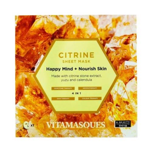 Vitamasques Citrine Gemstone Sheet Mask - 0.74 fl oz