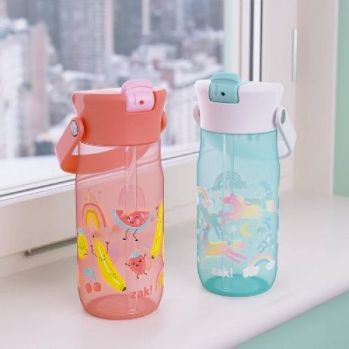 Zak Designs 2pk 18oz Harmony Straw Water Bottle Set Pink/Green MISSING THE GREEN ONE