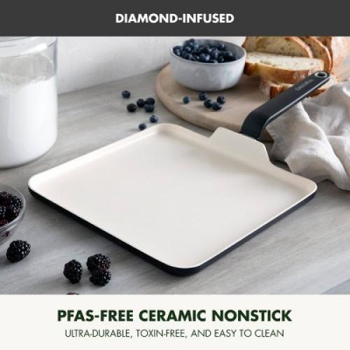 GreenPan Rio Advanced 11 Ceramic Nonstick Griddle Black